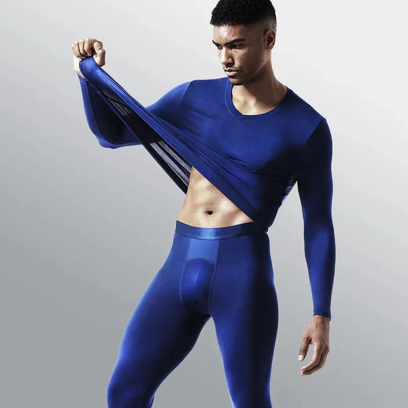 Sous-vêtements thermiques hommes sexi man mode Lingerie érotique ensemble chaud hiver long johns 231222