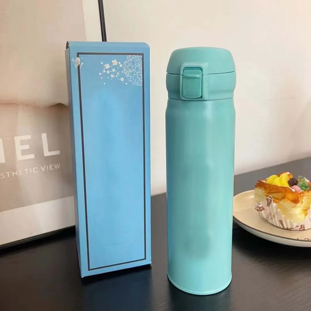 Bouteilles d'eau design en acier inoxydable 304, tasse Thermos pour étudiants, tasse d'eau créative