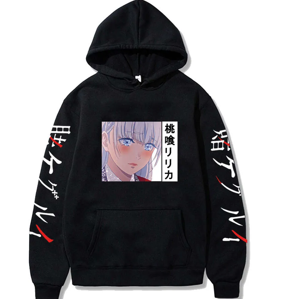 Kakegurui gêmeo moletom com capuz anime hoodie cosplay hoodies roupas masculinas oversized hombre sudadera streetwear masculino topo