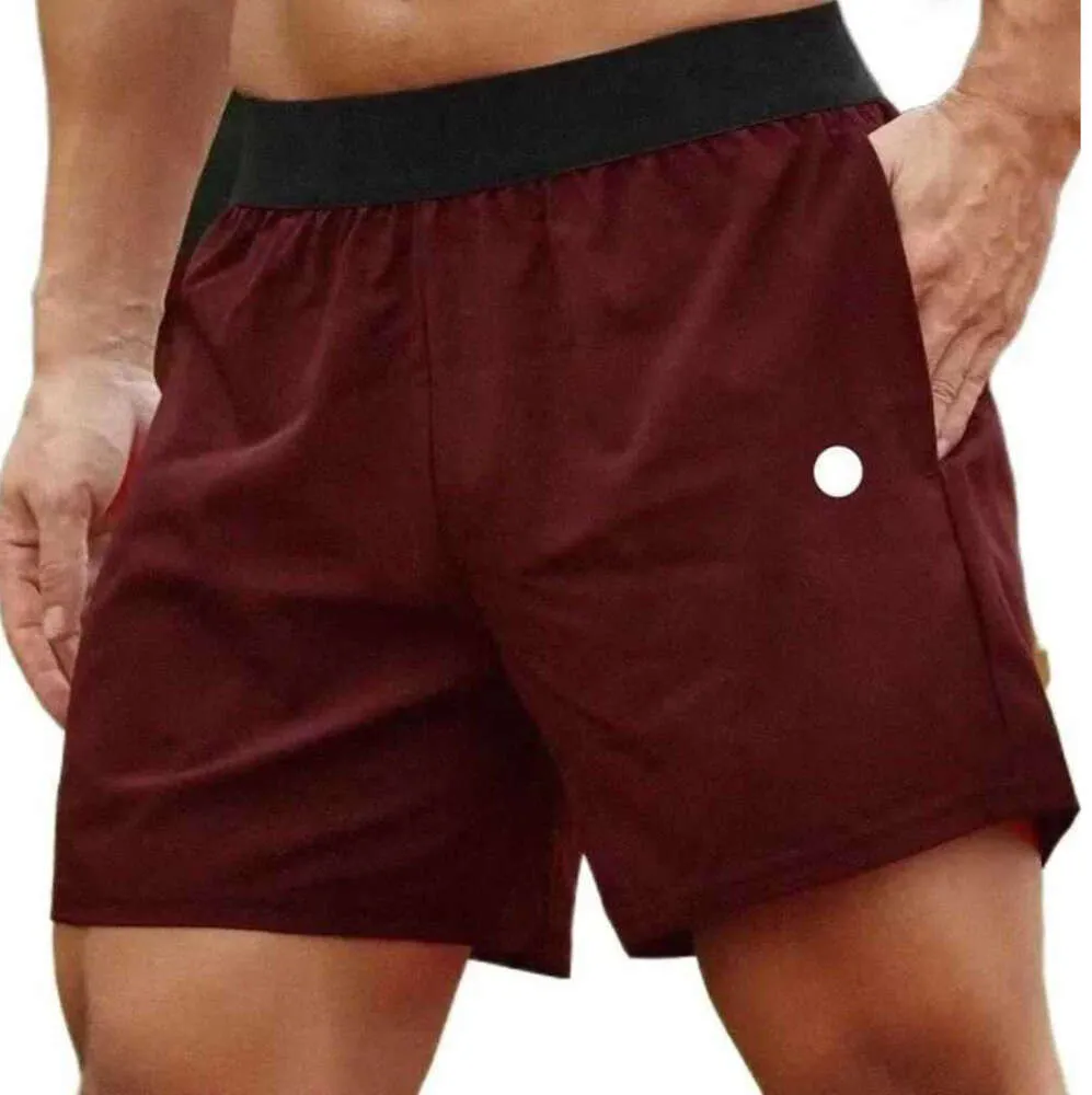 Lululemen Damen Herren Yoga Sportshorts Outdoor Fitness Schnell trocknend Einfarbig Lässige Laufhose Viertelhose Mann F999