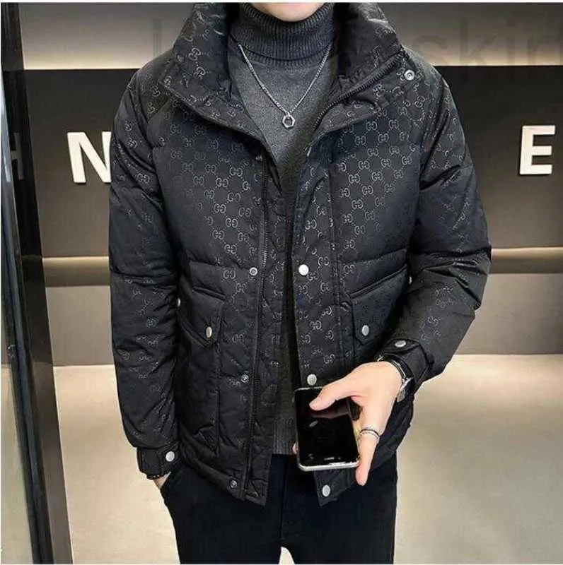 Men's Jackets luxuriouMen Designer Luxury G Classic jacket Winter Puffer Women Down Fashion Hip Hop Cap Pattern Print Coats Outdoor Warm Casual Coat 4RU0