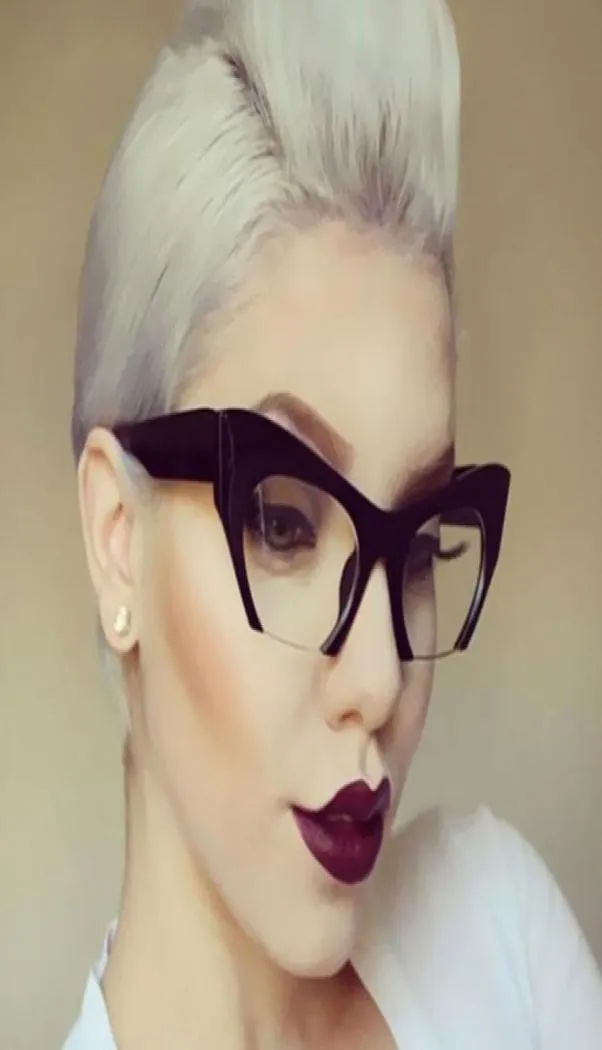 Cat Eye Ladies Small Half Frame Glasses Women Brand Optical Fashion Eyewear Computer Glasses8644032