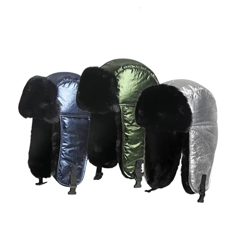 Chapeau Russe Cosaque En Fausse Fourrure - Bonnet Hiver Femme Moto 60 Cm