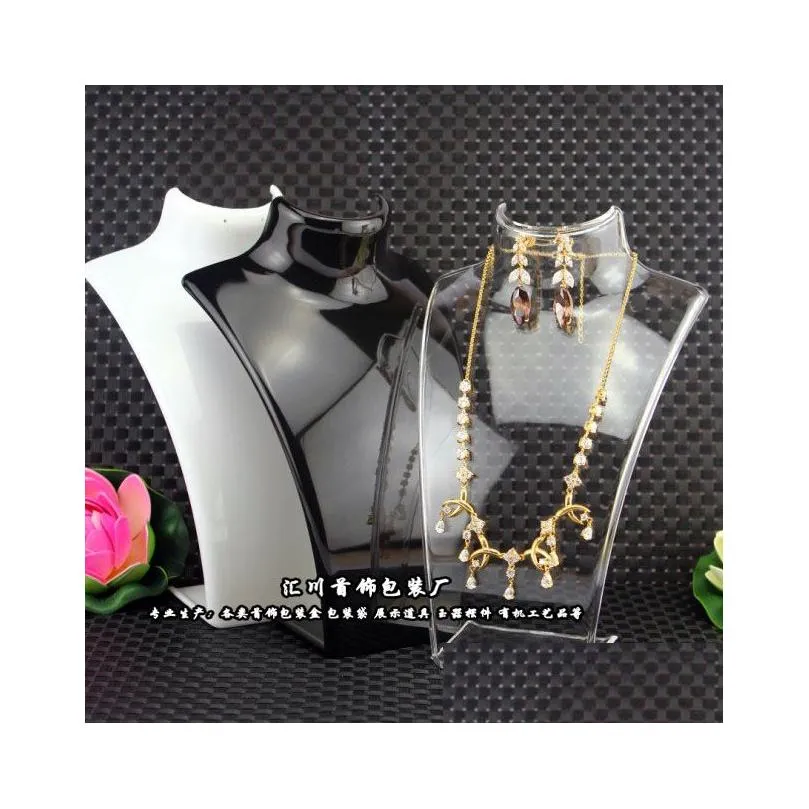 Other Fashion Jewelry Display Bust Acrylic Storage Box Mannequin Holder For Earring Hanging Necklace Stand Doll Drop Delivery Jewelry Dhtiu