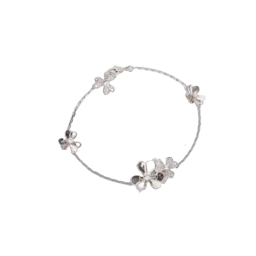 Van Clef Designer Armband Vrouwen Originele Kwaliteit Charm Armbanden Nieuwe Gouden Bloem Armband Klaverblad Bloemknop Mo Bloemblaadje Armband