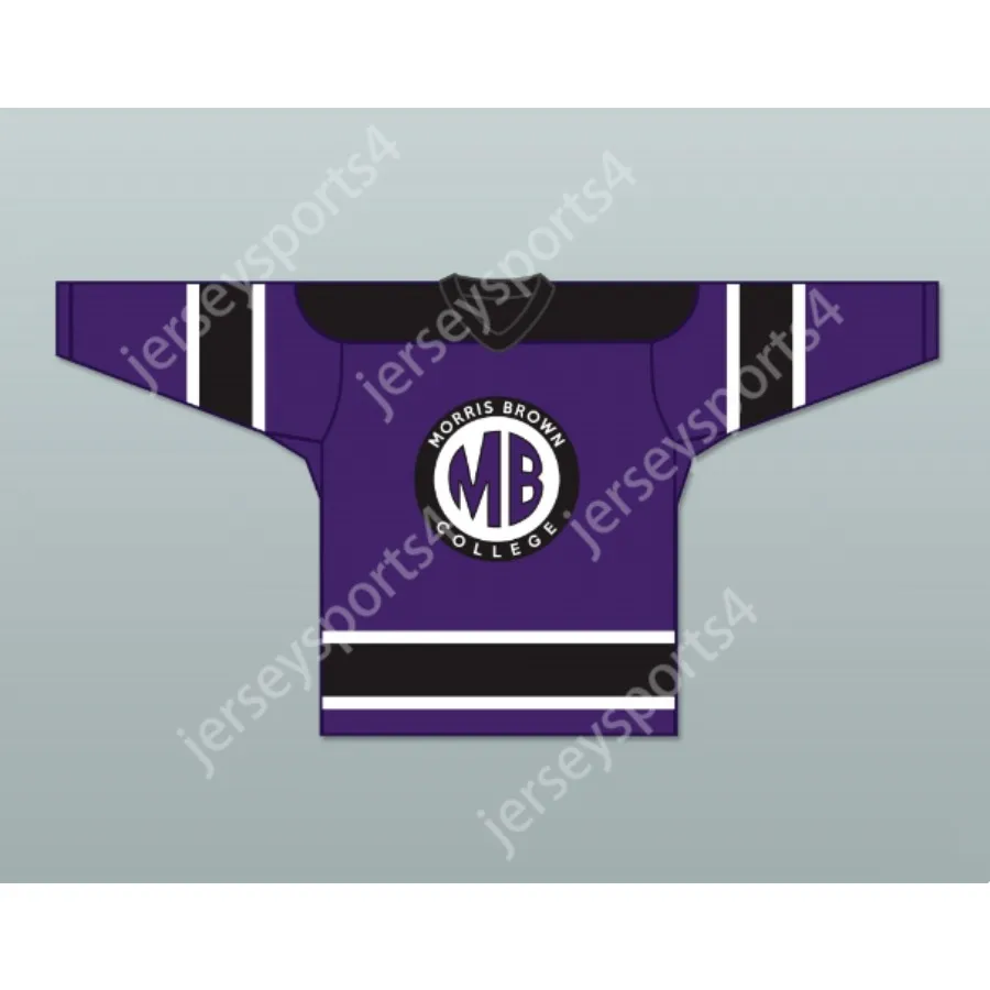 Niestandardowy Martin Morris Brown College Hockey Jersey New Top Ed S-M-L-XL-XXL-3XL-4XL-5XL-6XL