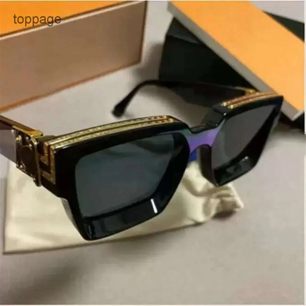 2022 Luxe Millionnaires Lunettes de soleil hommes femmes plein cadre Vintage designer MILLIONAIRE 1 lunettes de soleil hommes populaires Noir top qualit2736