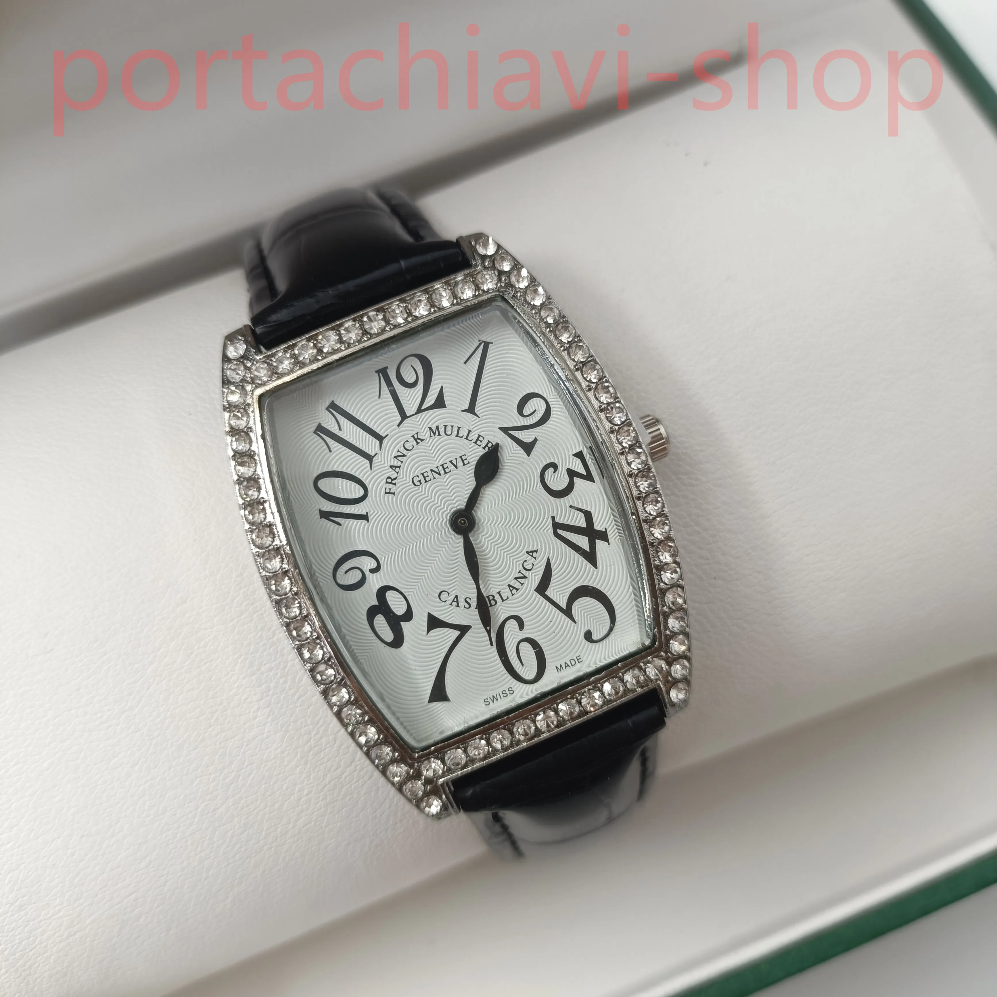 Designer Womens Quartz Watch Classic Black/Brown Genuine