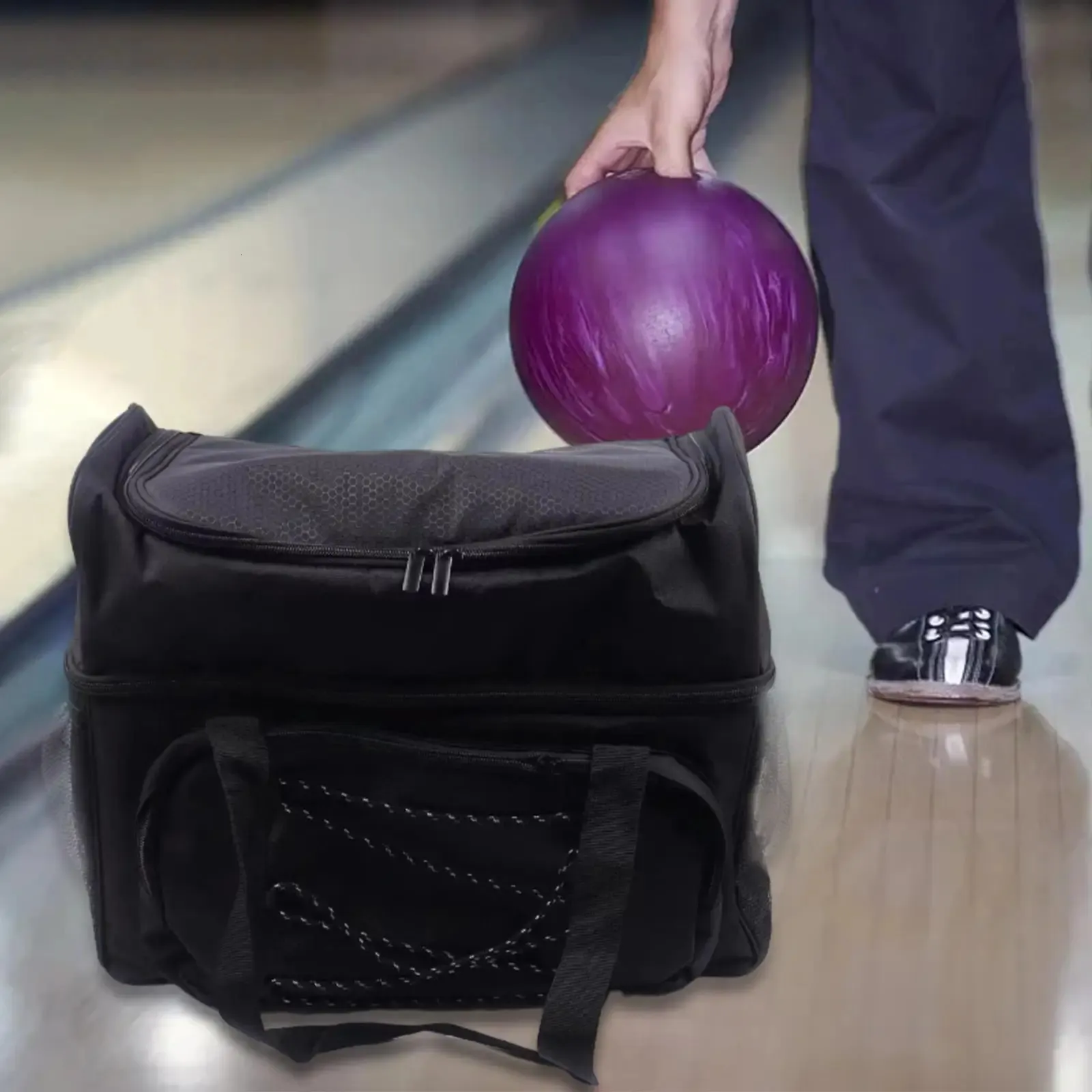 Bolsa De Bolos Para Dos Bolas |Tota De Nylon Duradera Con