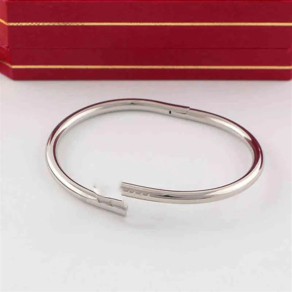 Juste A Clou Nail Bracelet Luxury Sieraden Set Auger Lovers Men and Women 16 19 cm Gold Rose Sier {Categorie} 2300