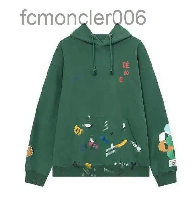 Mens Hoodie Women Gallerys American Trendy Depts Designer Den grundläggande dubbla gasbomull Långärmarna är unisex lösa och mångsidiga undertröja topp ftz ftzr