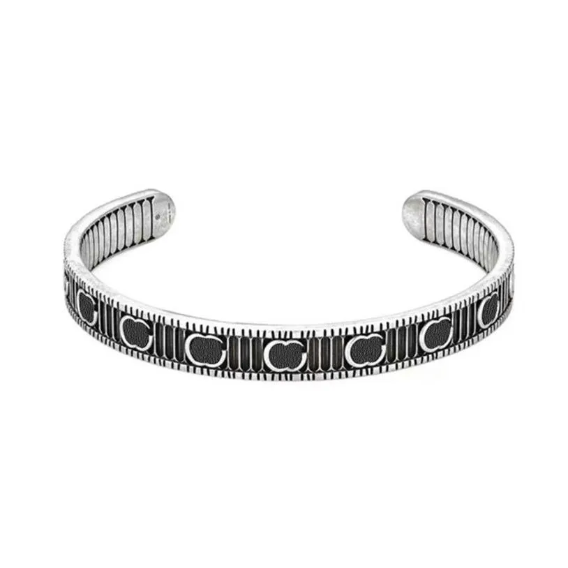 Mensarmband Designer Snake 925 Sterling Bangle Womens Love Par Emamel Circle Wrist Armband Luxury Jewelry Man Street Hip HO334Z