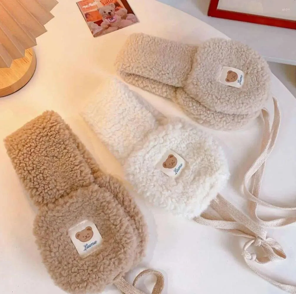 Orejeras Orejeras Boinas Espesar Lindo Vendaje Simple Para Niñas Orejeras Cálido Earlap Warmer Diadema Mujeres Orejeras Oso Invierno Cubierta De Oreja Regalo