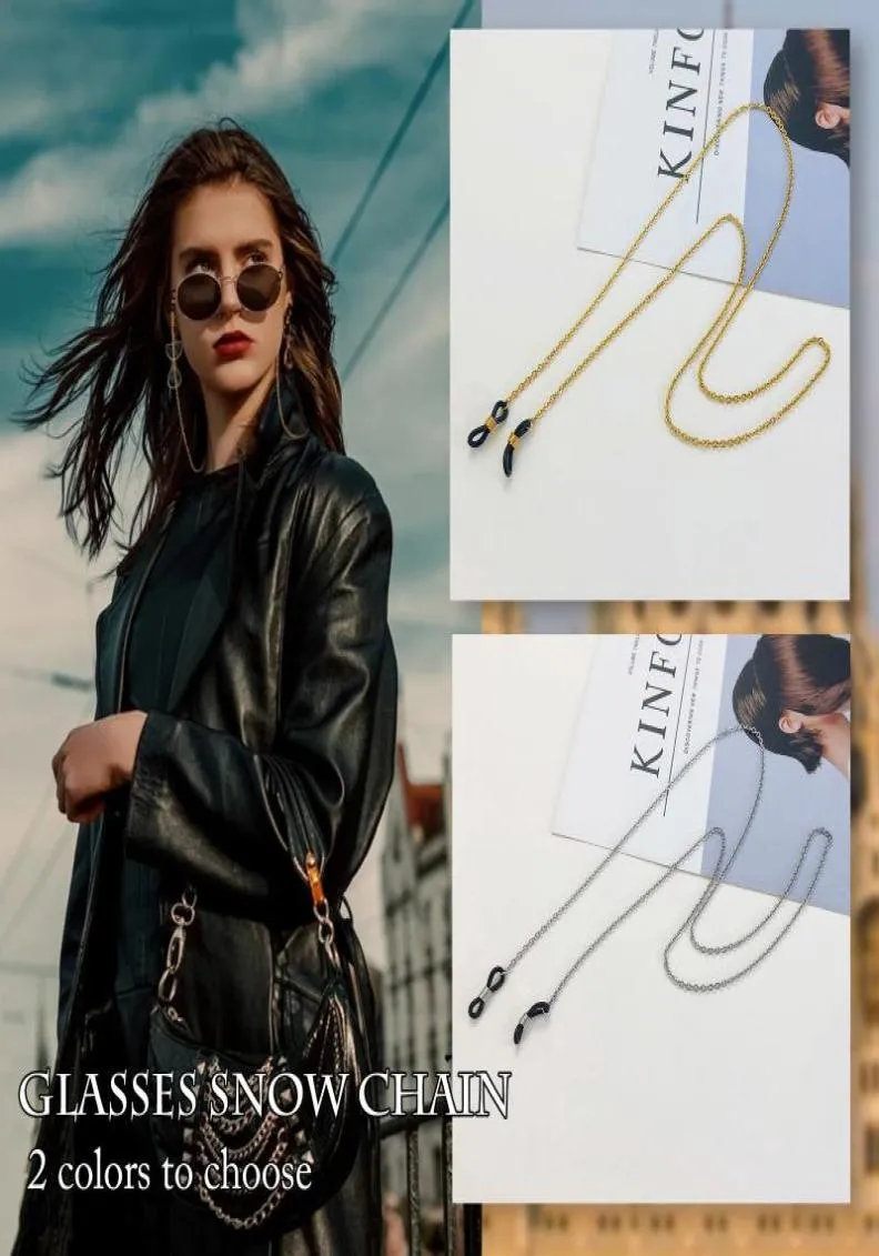 Цепочки, модная цепочка для солнцезащитных очков для женщин, антиаллергенные очки из нержавеющей стали, держатель шнура для очков, шнурок для очков, шея S8515566