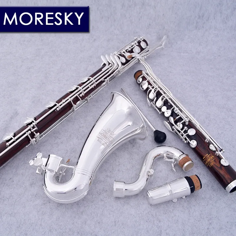 Morenki Bass Clarinet Low-C BB/SIB Professional Cocobolo Wood BCL-288