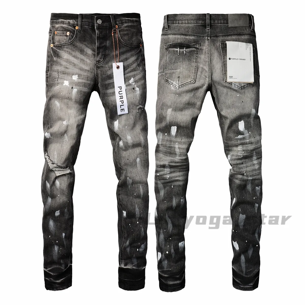 Mens Black Leather Bikers Style Motorcycle Jeans Pants - J6