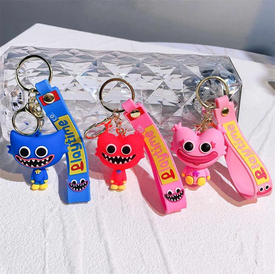 Keychain Sausage Monster Game Toy Presents for Game Fans Födelsedag Christmas Doll Keyring