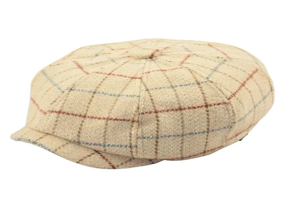 Casquette octogonale en feutre de grande taille pour homme, béret à grande tête, chapeau de journal en laine, grande taille, 57 60, automne et hiver, LJ2011268975420