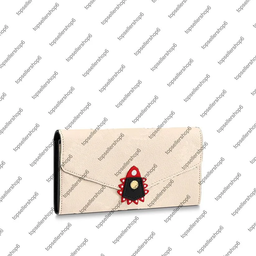 M69514 M69698 Crafty Sarah Envelope Wallet Canvas Real Cowhide Leather Women Men Cash Card Cash Coin Wormet Borse Borse Borse 237M