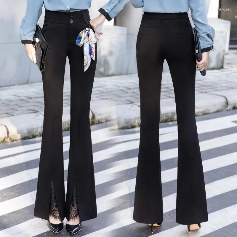 Damesbroek Dames Split Zoom Bell-bottoms Dameskleding Meisjes Hoge taille Ritsbroek Vrouwelijke streetwear kleding BPy9982