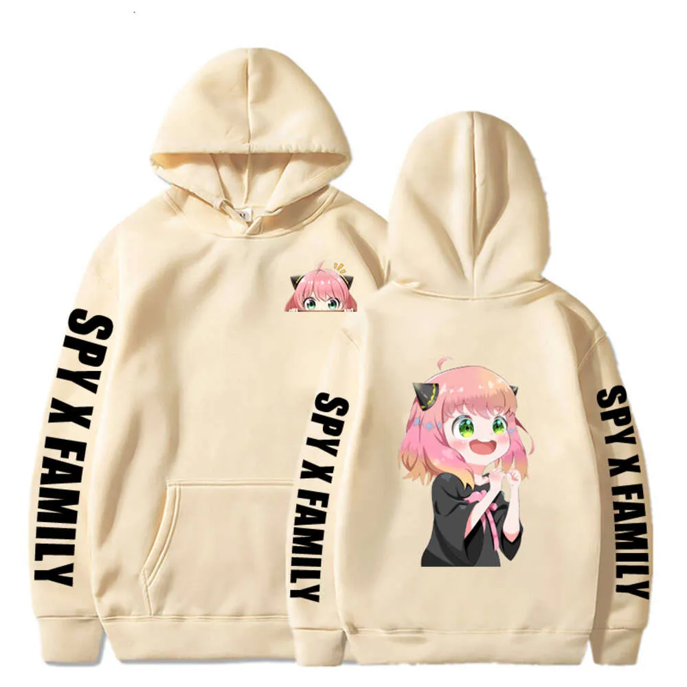 2023 SPY X FAMILY Anya Felpe con cappuccio Haruku Anime Felpe per bambini Kawaii Grafica stampata Pullover Casual Streetwear Abiti di moda