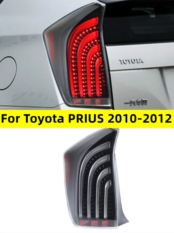 Fanale posteriore a LED per Toyota PRIUS 2010-2012 Fanali posteriori LED DRL Luci di marcia Fendinebbia Angel Eyes Luci di parcheggio posteriori
