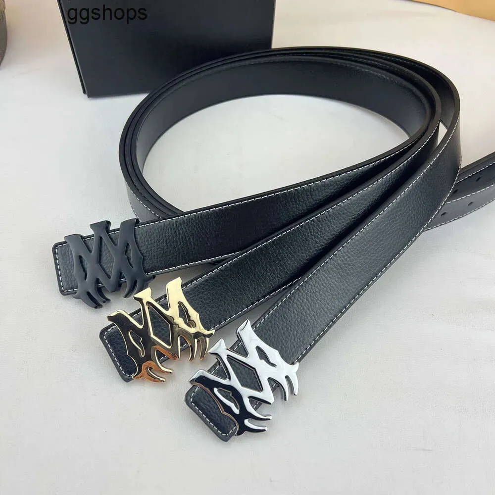 Designer belt fashion buckle genuine leather AM AMIRIlinesS belt Width Styles Quality With Box designer men Amaris women mens belts AAAAA