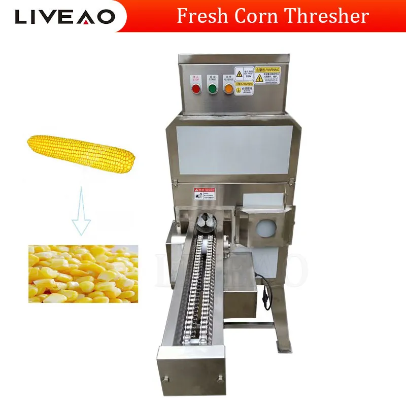 Duża pojemność słodka świeżo ostrzał kukurydziana kukurydza płucna maszyna do usuwania jądra kukurydzy