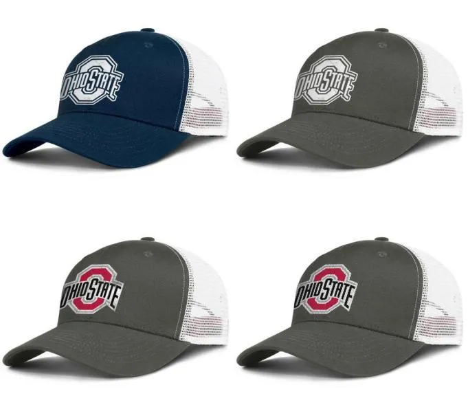 Ohio State Buckeyes logo de football Mesh hommes et femmes réglable camionneur meshcap cool vintage équipe classique baseballhats vieux Imprimer 4095521