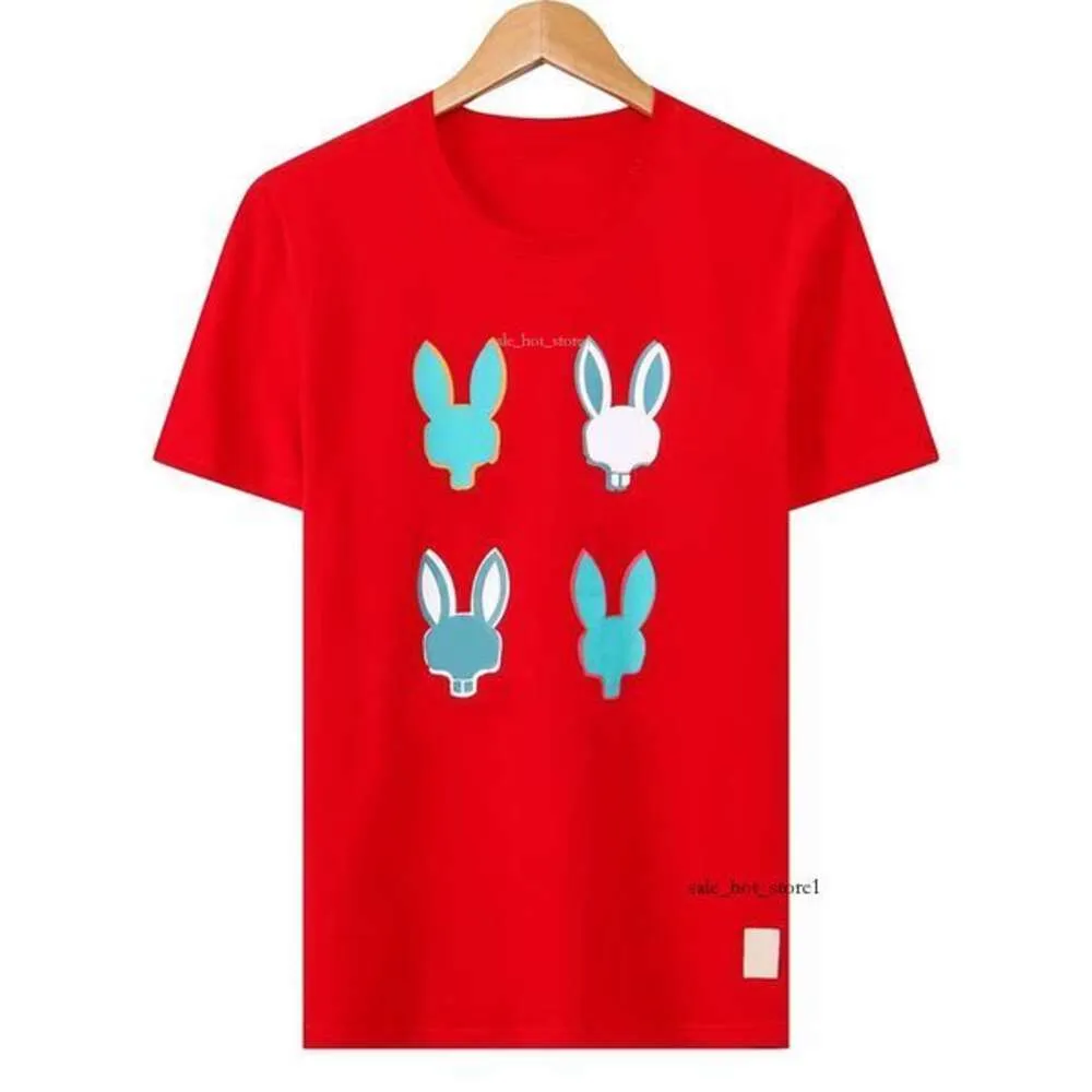 Psychos Bunnys Summer CasuaryTシャツメンズレディーススケルトンウサギ2024 NEW DESING MALTI STYLE MEN SHIRTファッションデザイナーTSHIRTカップルショートボスPOLO 451