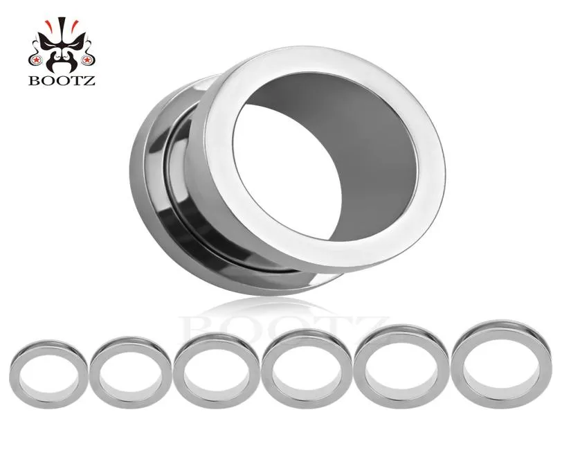 Kubooz Piercing人気の8色ステンレス鋼の耳トンネルとプラグ耳ゲージストレッチャーピアスジュエリー625mm8214456