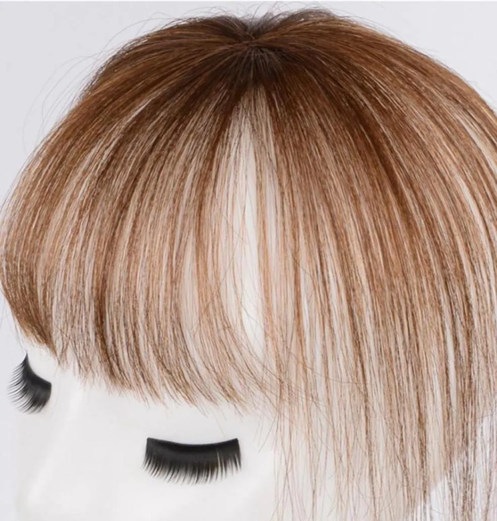 Synthetische Pruiken Allaosify 11 inch Topper Toupet Haarstukje Clip In Een Stuk Haar Met Pony Voor Vrouwen 4 Kleur Ins4383949