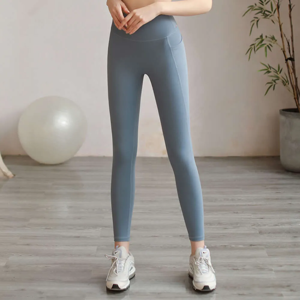 Lu Lu Pant Align pants Shaven shark Women pants wear fitness over lift tracksuit pants High Waist Butt Lifter Fleece Leggings Slim Warm gym Yoga Lemon LL woman