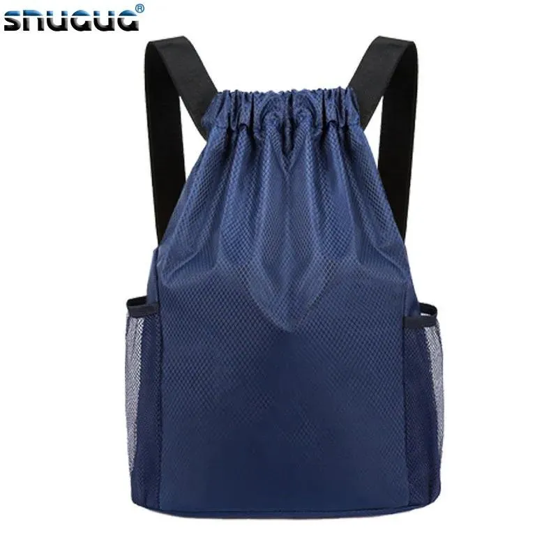 Taschen Mode Sporttasche für Frauen Fitness Draw String Fitnessstudio Rucksack Frau wasserdichte Nylon Fitness Yoga Bag Beach Schwimmrucksäcke