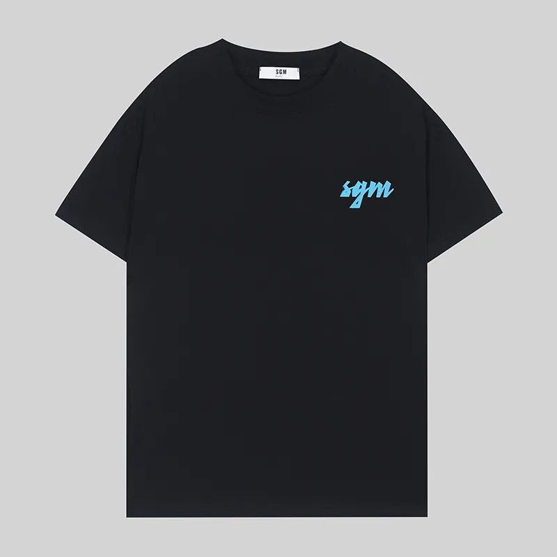 T-shirt design été lâche anti-rétrécissement msgms 2000MM510-200002-99 hommes chemise coton lettre impression T-shirt taille S-3XL 13XK
