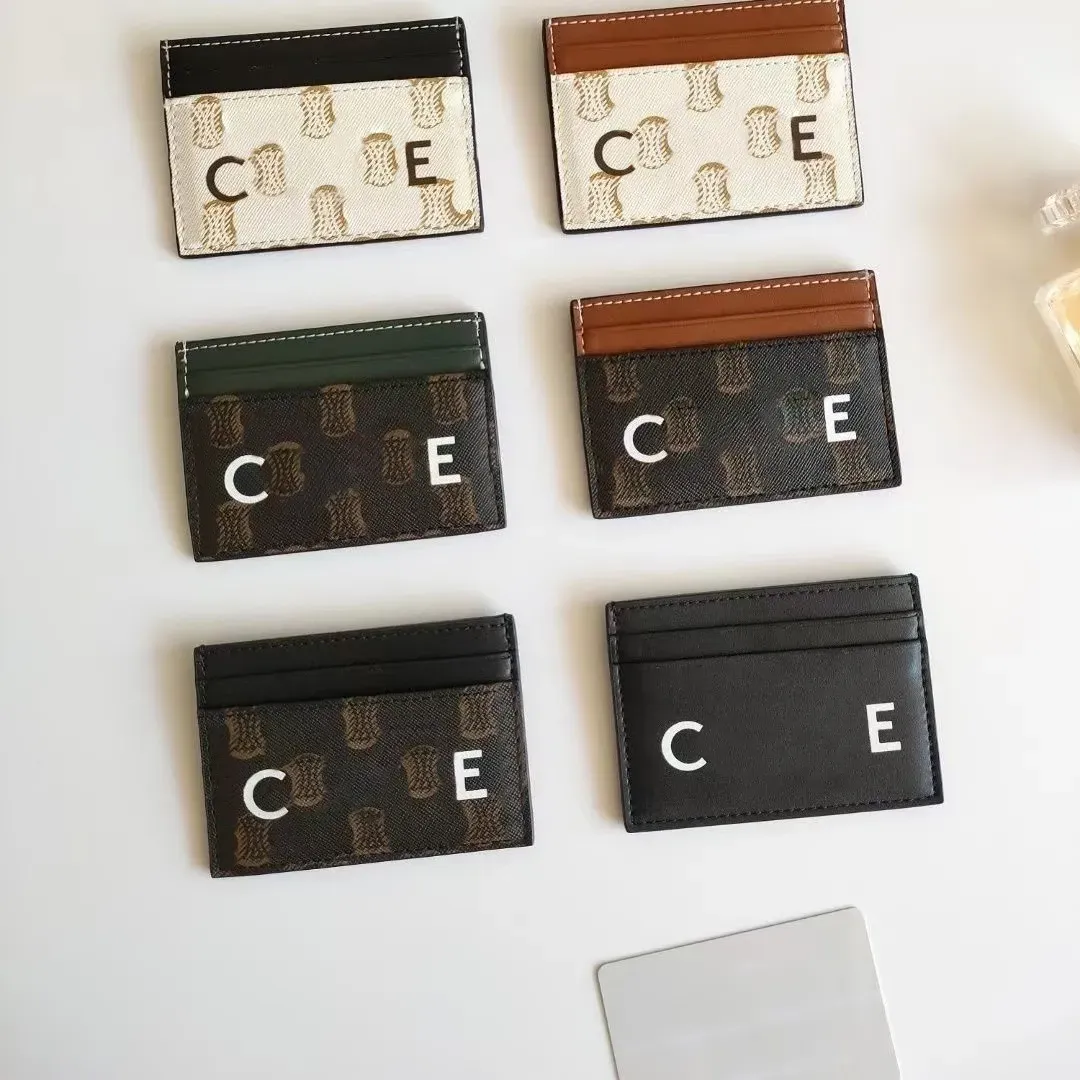 Portefeuille de porte-cartes de mode avec portefeuilles de clés de boîte Porte-monnaie célèbre designer Femmes CardHolder Purse Sacs de poche en cuir Titulaires de passeport