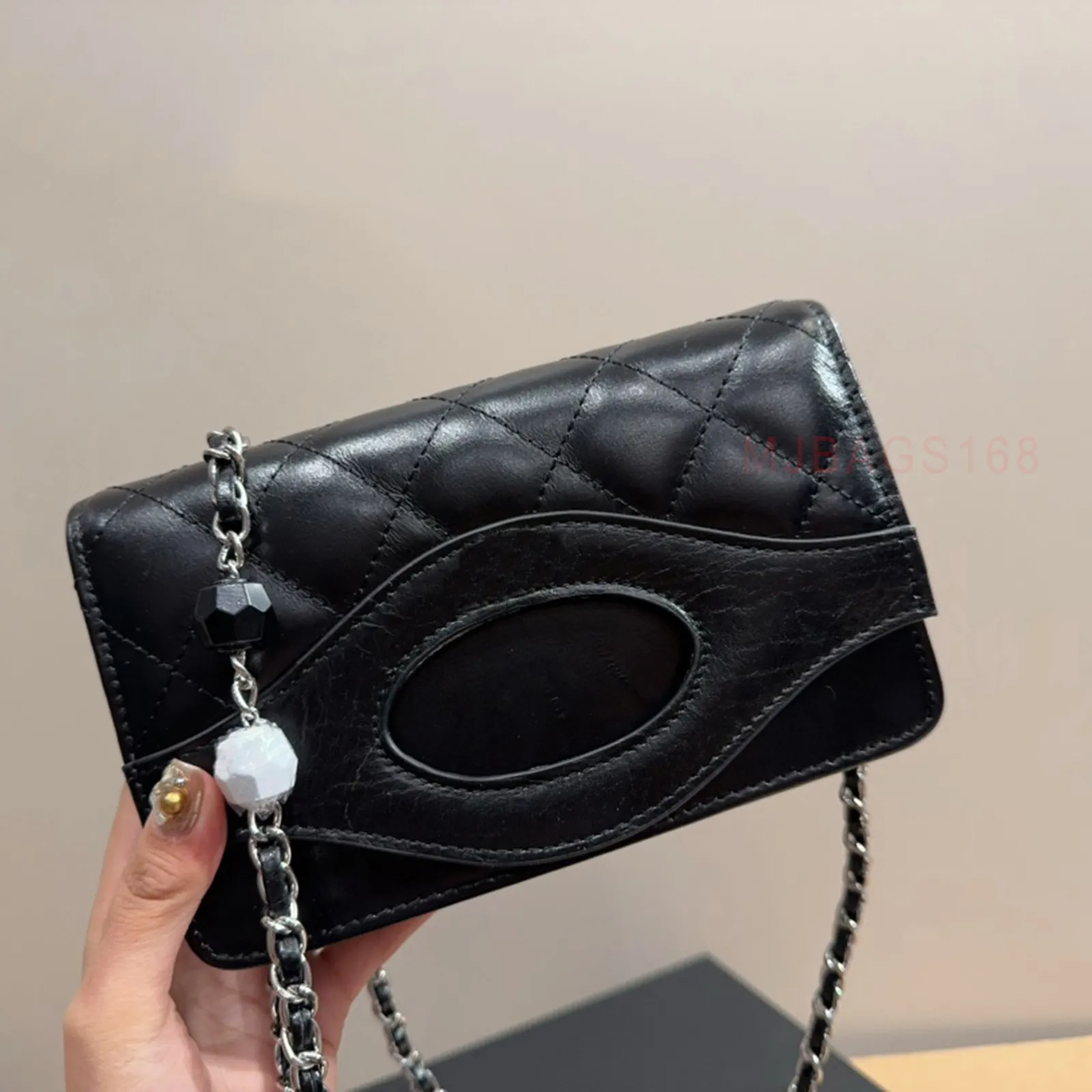 Designer Woc Chain Bag äkta läder crossbody Small Bag Luxury Shoulder Bag Kvinnors utsökta handhållna väska middagsväska Luxurys handväskor Designer Purse