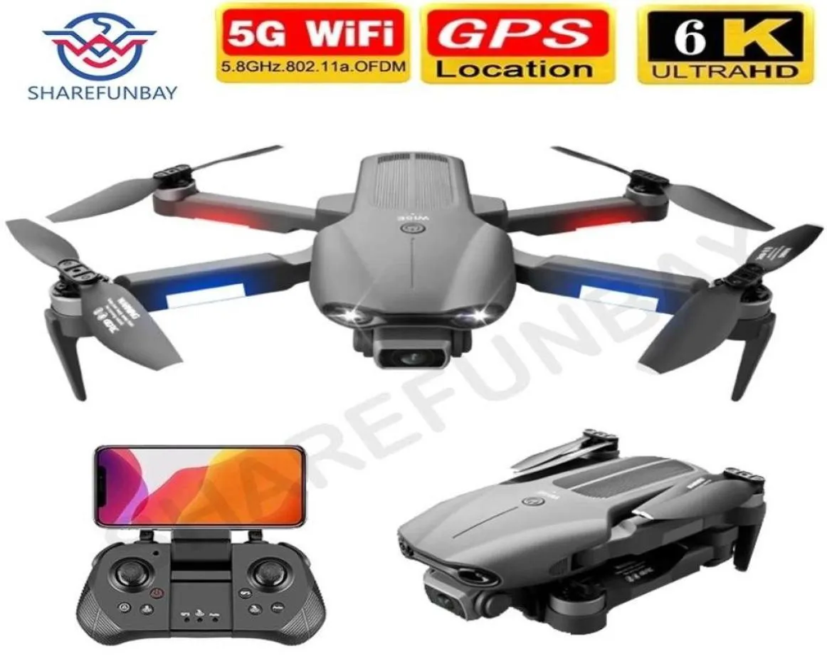 2021 NY F9 DRONE GPS 4K 6K 5G WIFI IIVE VIDEO FPV Kvadrotorflyg 30 minuter RC Distans 3000m Drone HD WidEangle Dual Camera3177121