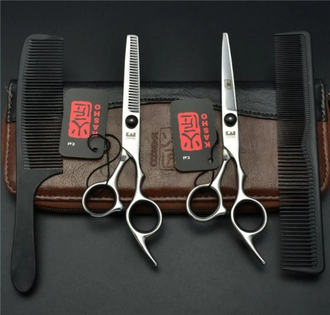 Ножницы для волос Япония 440C Оригинал 60 Профессиональный Парикмахерский Набор Парикмахерских Ножницы Для Стрижки Ножницами 67949766068206