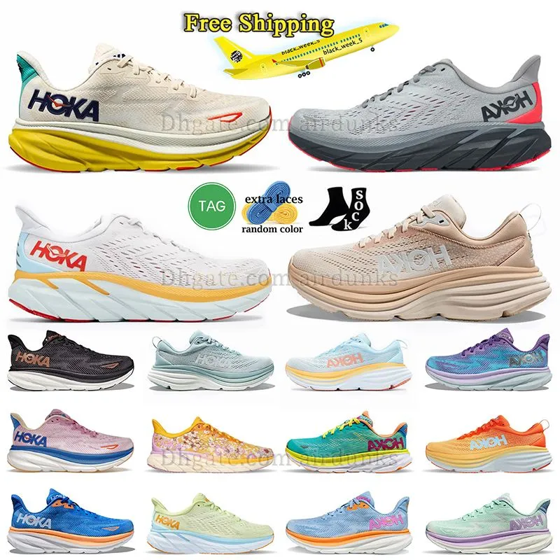 Free Shipping HK Bondi 8 Sneakers Shoes Clifton 8 9 Shock Carbon x2 ONE ONE Challenger Men Women Sneakers Climbing Runner Trainers Walking Jogging shoe big size 47 us13