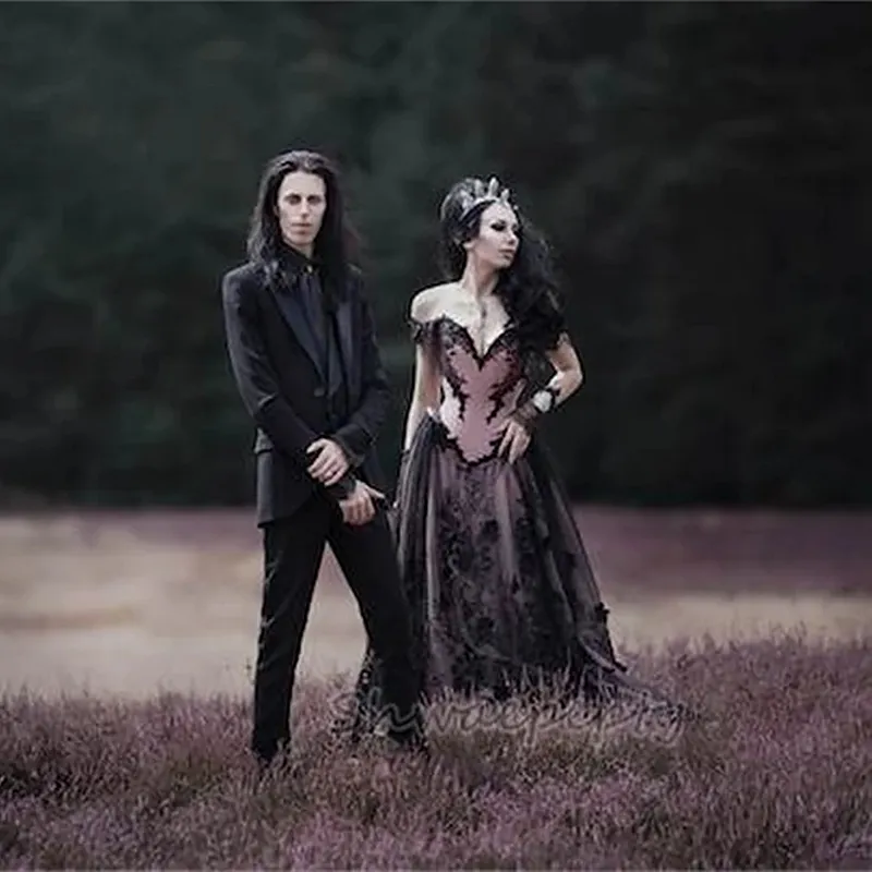 Gothic steampunk wedding dress 2025