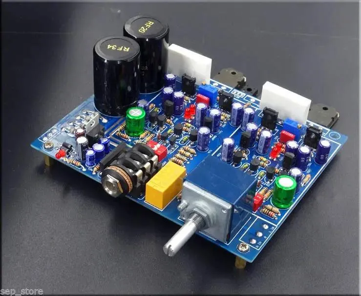 Connectors Assembeld Class A FET Headphone Amplifier Board Base On HA5000 With ALPS Potentiometer