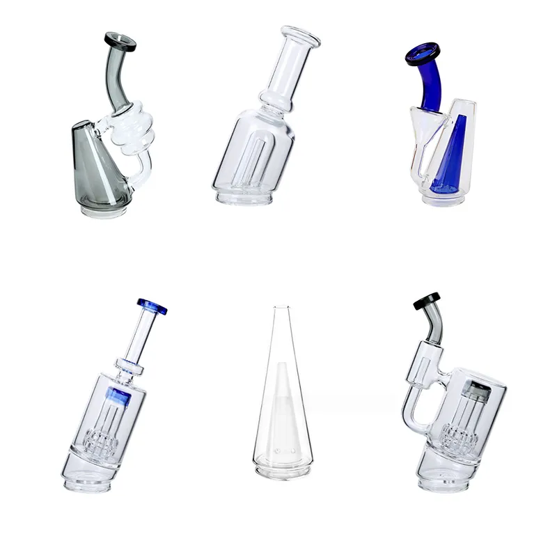 Nieuwe 9 Stijlen Puffco Peak Pro Gekleurd Glas Roken Dab Booreiland Waterleidingen Waterpijpen Bong