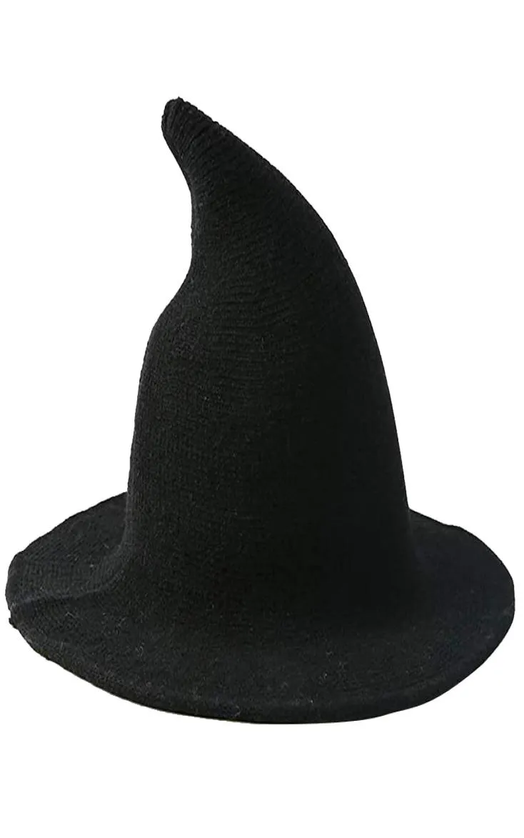 Women039s Sorcière KinittedWool Chapeaux pour Halloween Party Mascarade Cosplay Costume Accessoire et Daily4427765