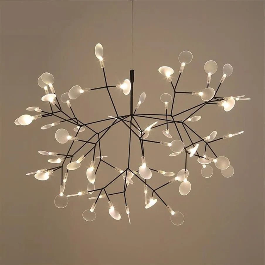 Nowoczesny liść Heracleum liść Light Lamp Lampa Lampa zawieszenia Lampy do salonu Art Bar Iron Restauracja oświetlenie domowe Al12277g