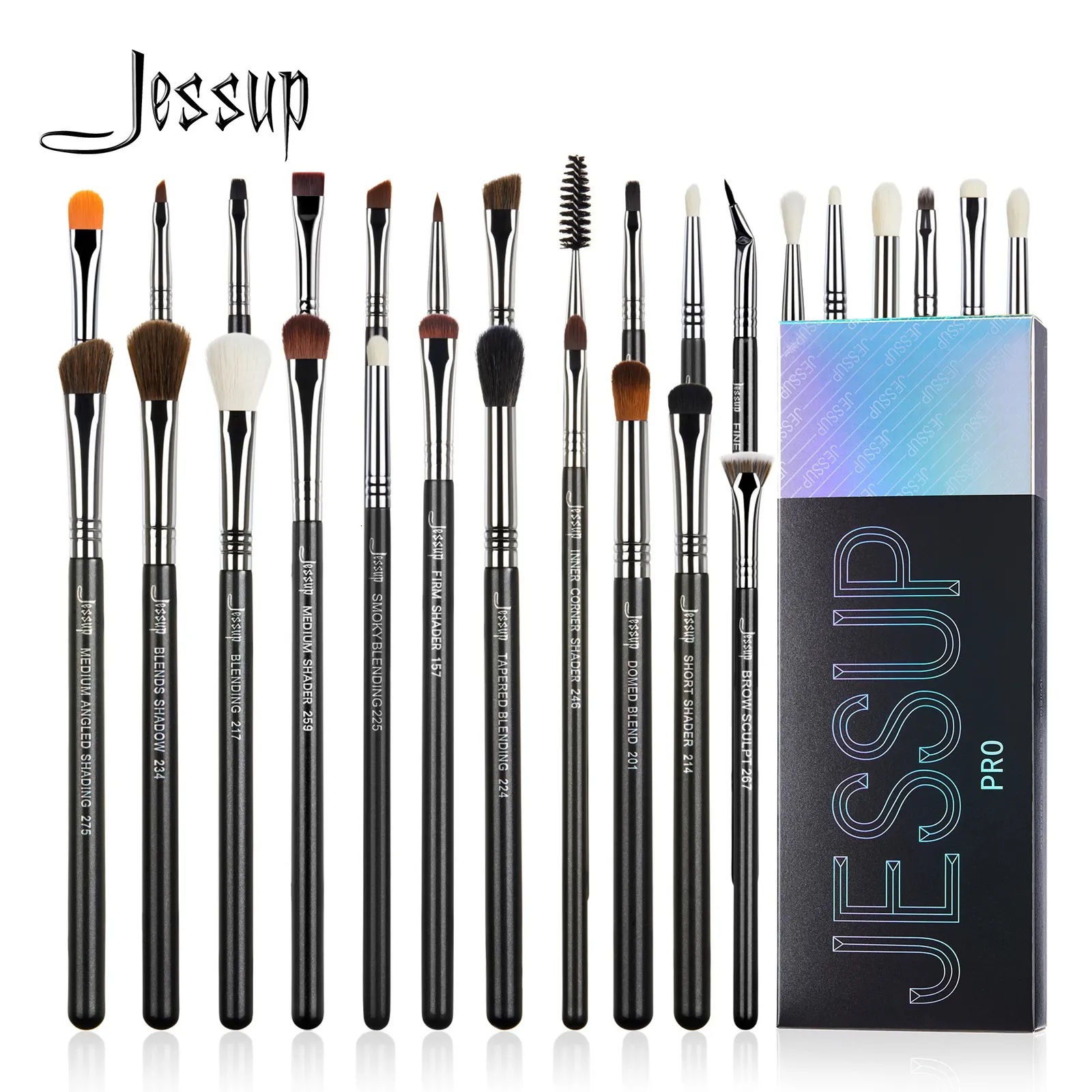 Jessup Eye Makeup Brushes Set Professional Brush Synthetic Blending Eyeshadow Eyeshadow Crease Shader T341 231226