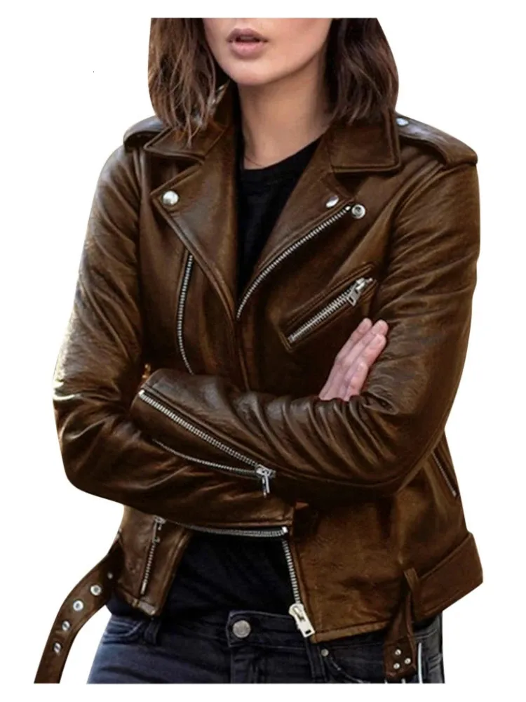 Black Leather Jacket Women Jacket Autumn Spring... From Kong04, $26.44 |  DHgate.Com