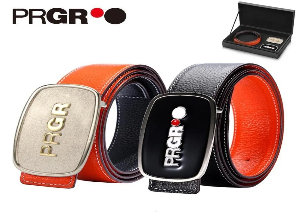 PRGR ceinture en cuir double face men039s atmosphère classique ceinture sport loisirs polyvalent vêtements de golf cadeaux haut de gamme 8732482