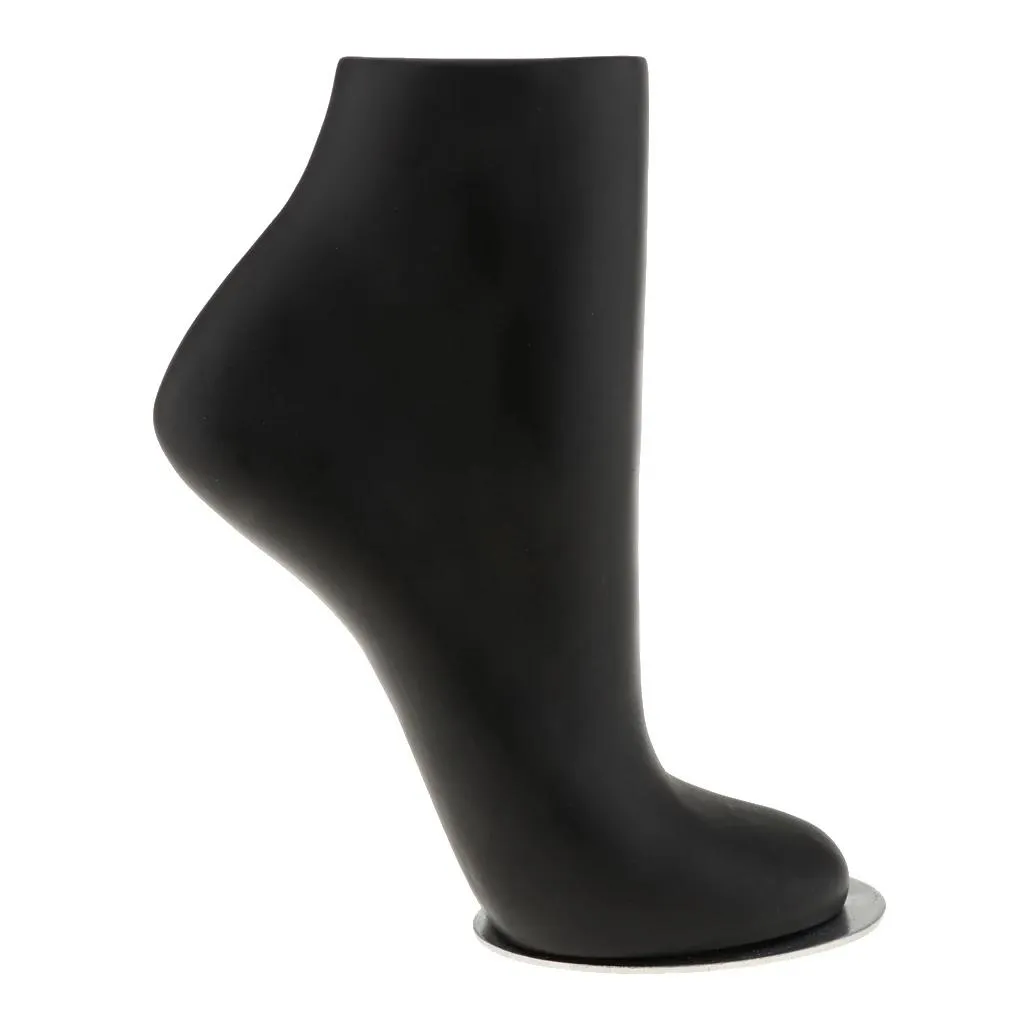 Caixas unissex pvc manequim pé tornozeleira meias display branco/preto/natural s/m/l