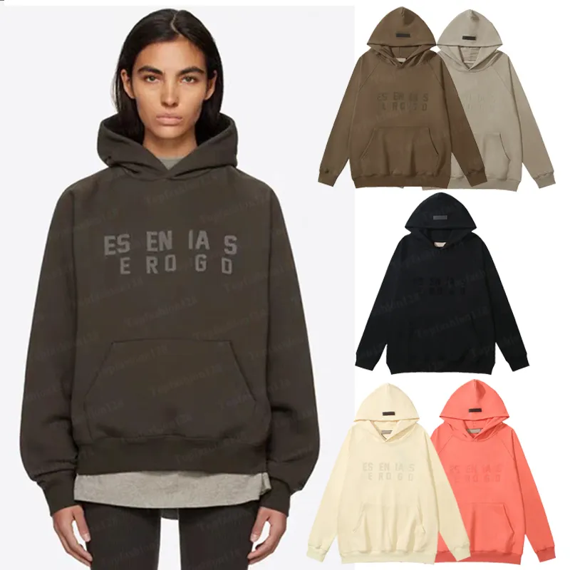 Hoodie Mens Womens Designers Hoodies Homem de Inverno para Homem Mulher Clássico Preto Branco 1977 7 Hoodie Ess Roupas Moletons